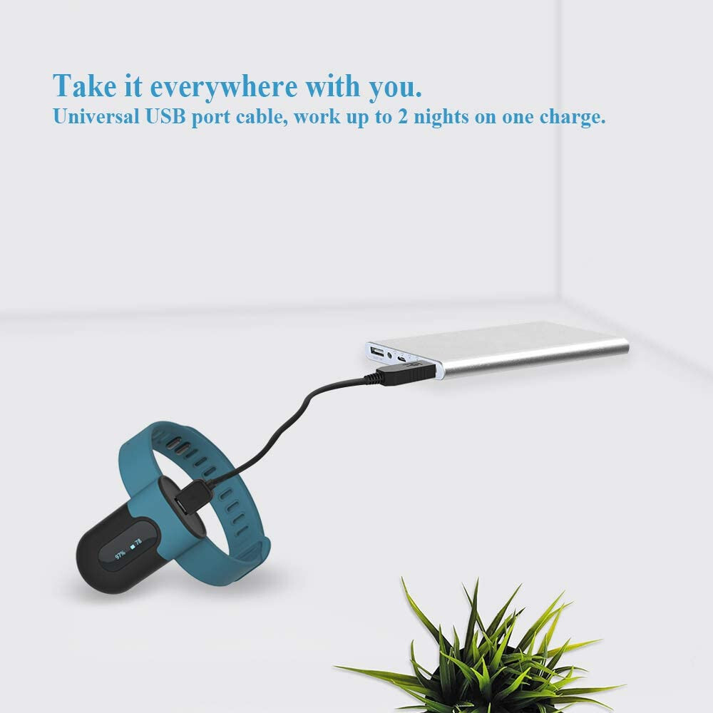 SleepU Wrist Pulse Oximeter Wearable Oxygen Monitor with Finger O2 Sensor App PC