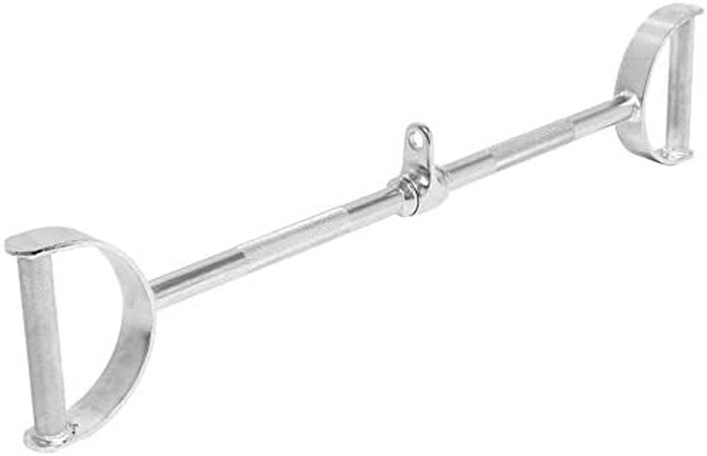 USA Lat Pulldown Attachments 28" Straight Bar, Neutral Wide Grip Flat Lat Pull D
