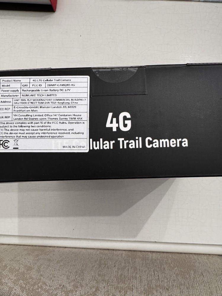4G LTE Cellular Trail Camera with Solar Panel, SIM Card Included