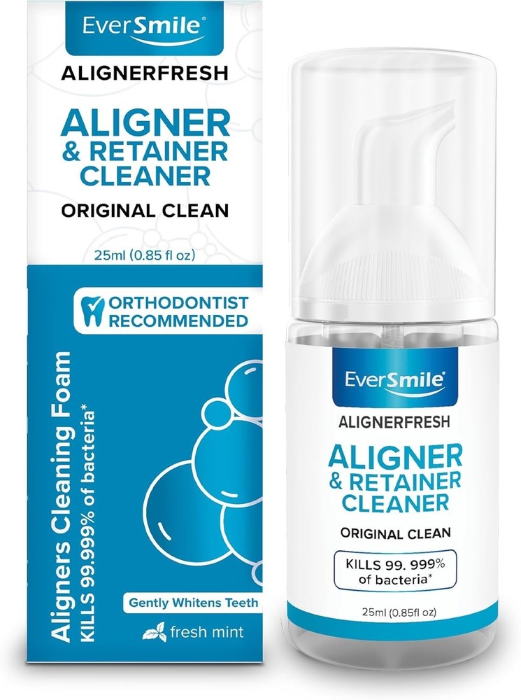 AlignerFresh Clean Foam - Mint Cleaner for Invisalign & Retainers