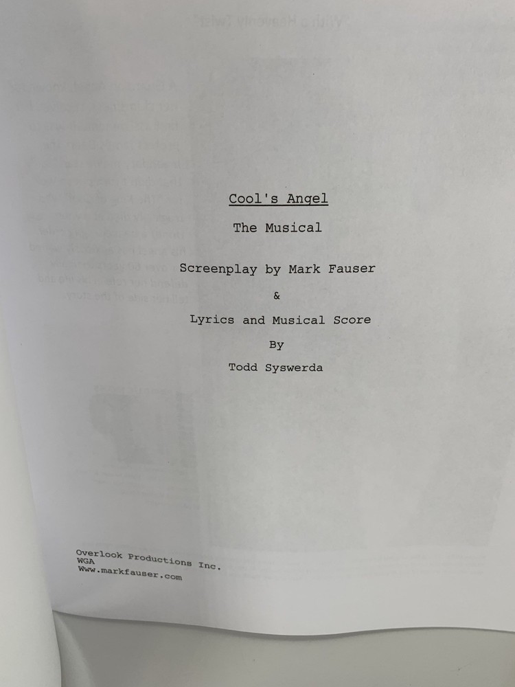 James Dean Musical COOL’S ANGEL Todd Syswerda Mark Fauser Script And CD Rare