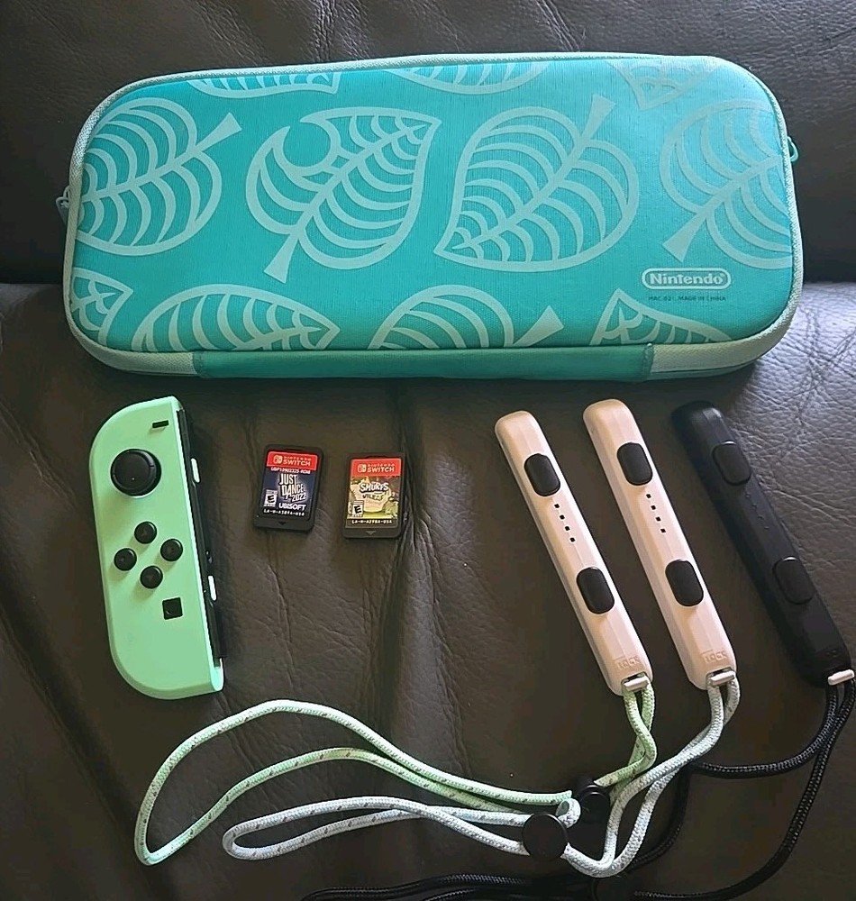 Nintendo Switch 2 Games And Joy Con Accessories Bundle + Carrying Case