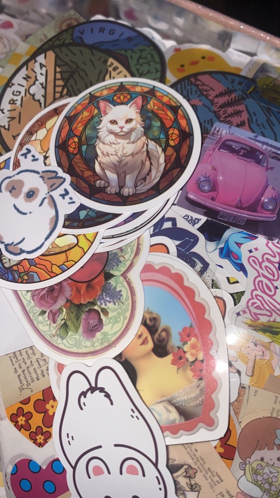 Surprise Lot of 20 Random Stickers - Includes Die Cuts/Sticker Flakes!