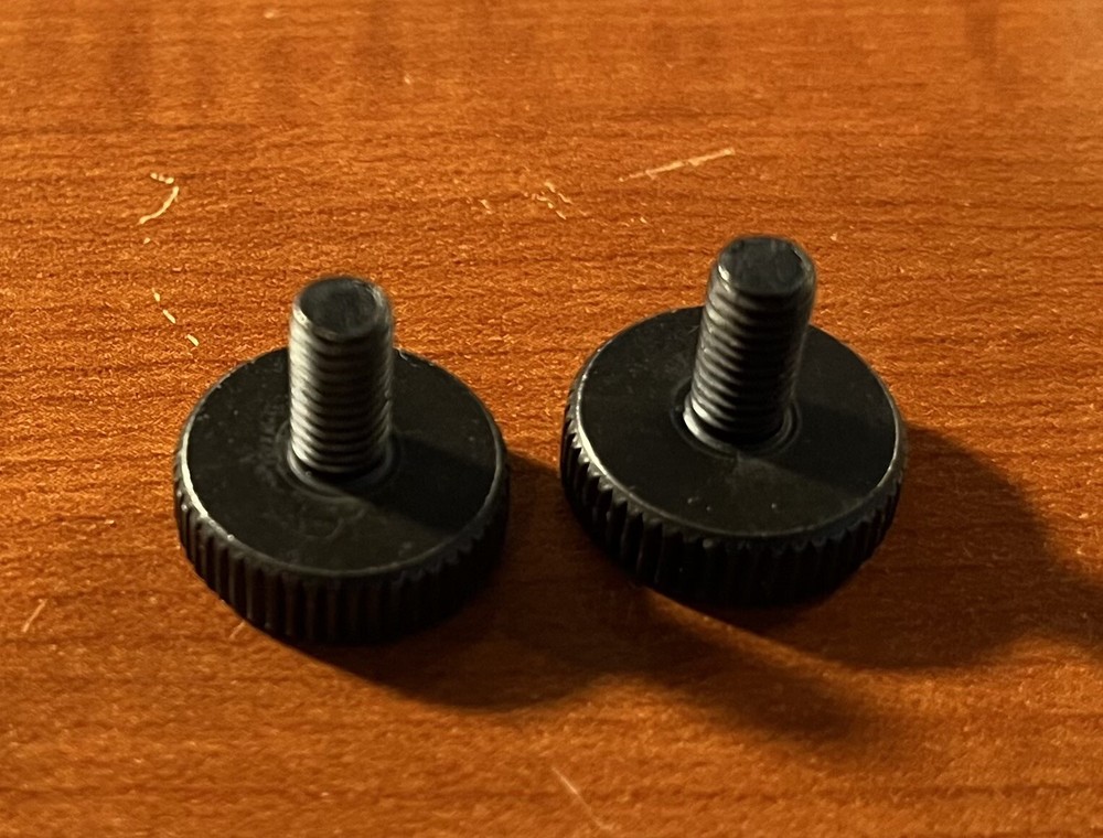 M5 (5 MM) CB Radio Mounting Bracket Knobs - Black - Qty 2 (pair)