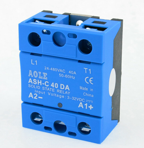 Single-phase solid state relay ASH-C 40DA DC-AC 40A