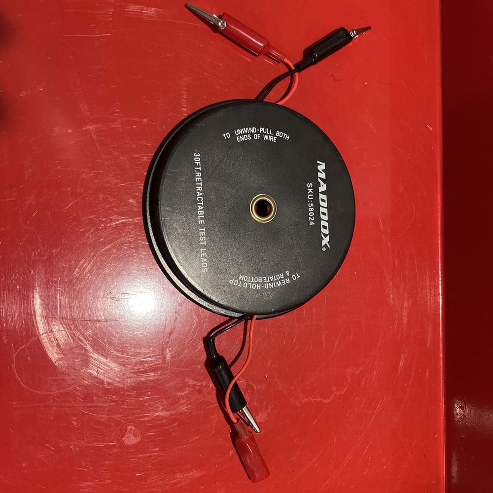 Maddox 30ft Retractable Test Leads: Testing Electrical Circuits! #58024 TT254