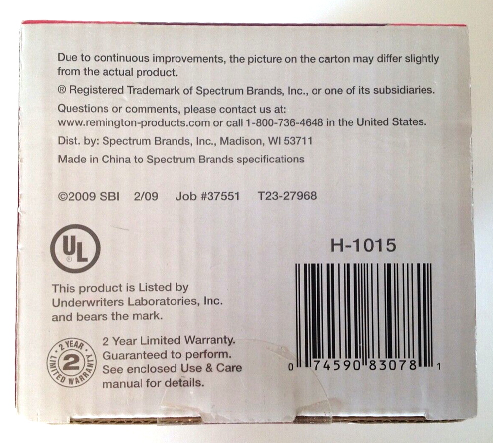 Remington H-1015 Ionic Ceramic Hot Rollers Compact Travel 10 Rollers 2 Sizes NEW