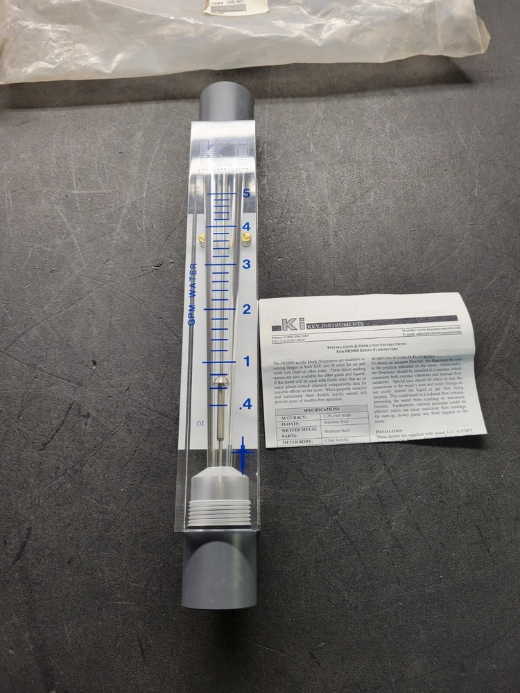 Key Instruments FR5L56PI Flowmeter NEW