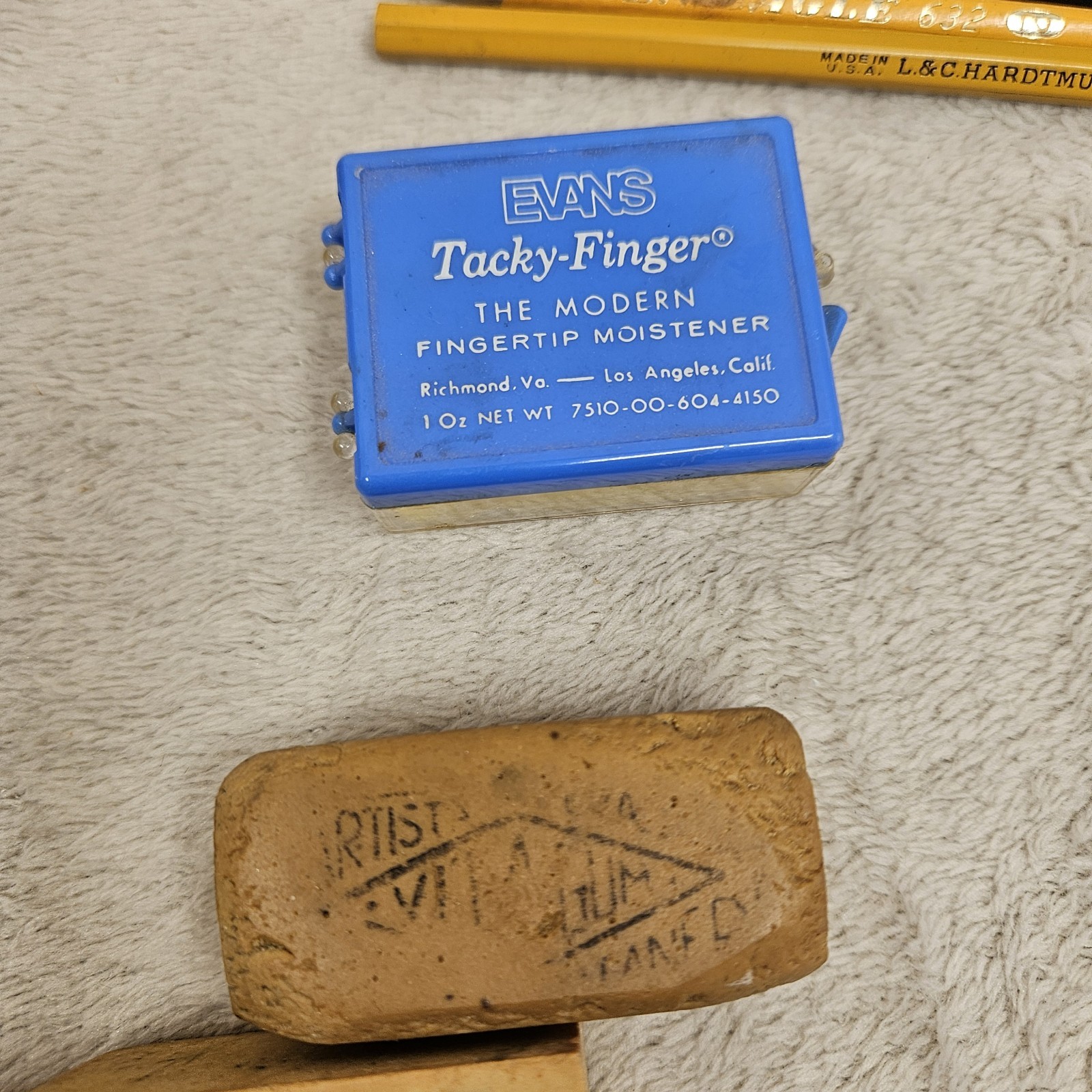 Artist Eraser Lot Charvogum Vitagum Dry Cleaner Multilith El Producto Case Empty