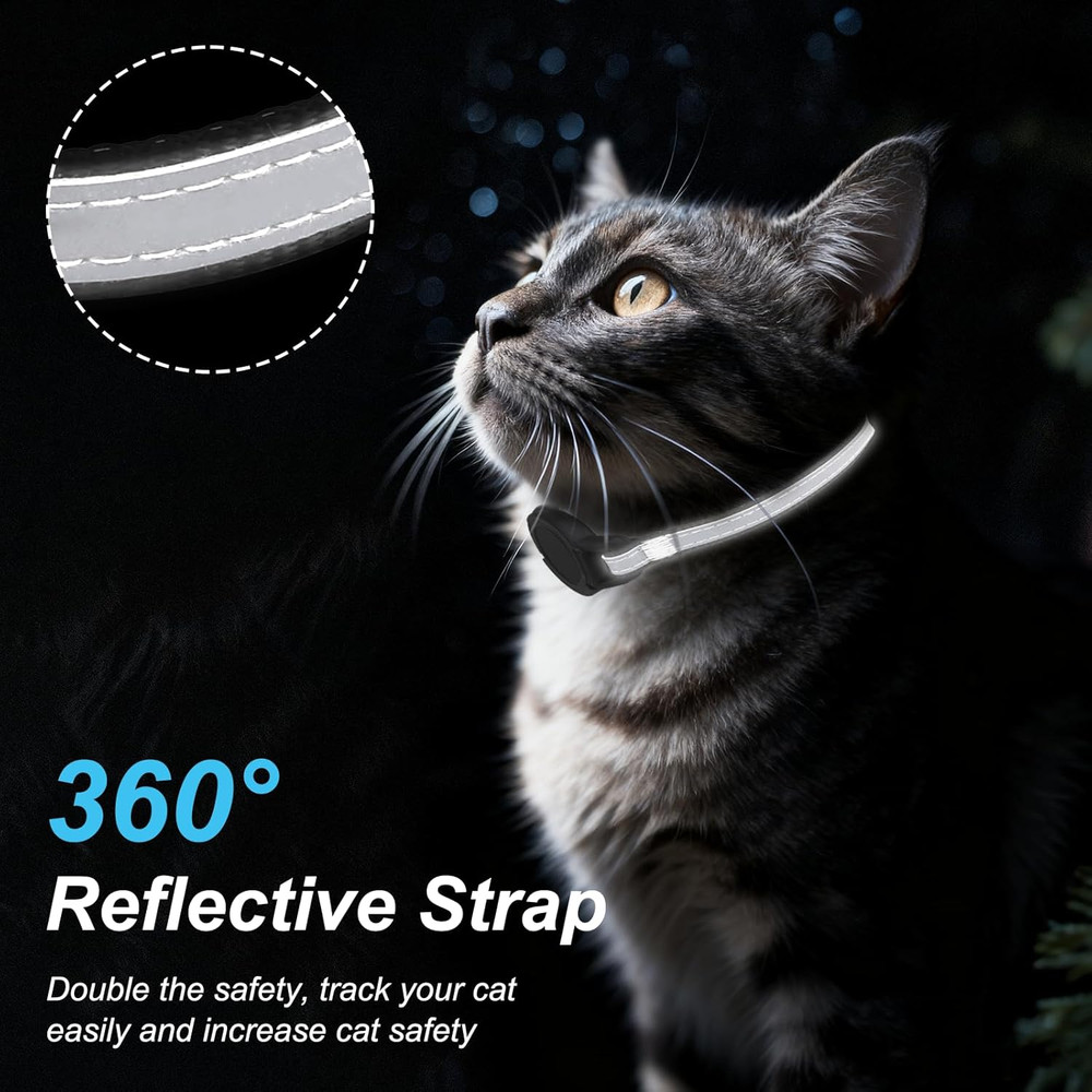 Google Android Cat Tracker Collar (1 Pack), Mini Cat GPS Tracker, Smart Pet Acti