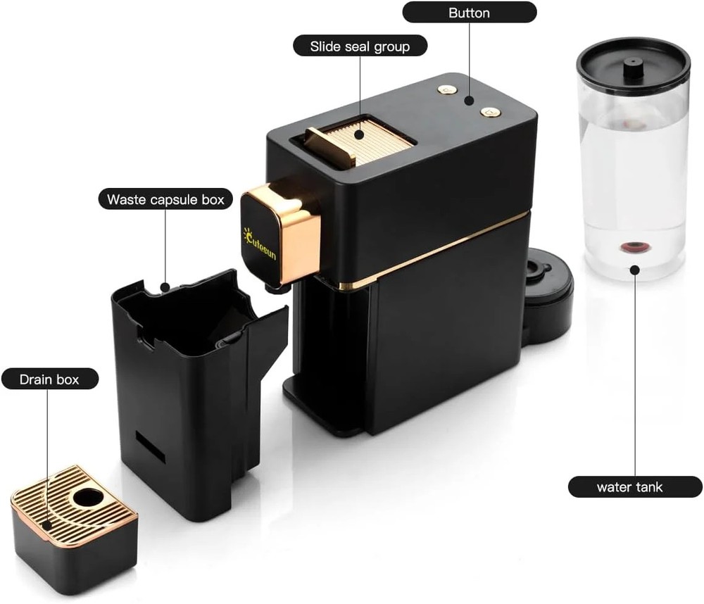 Mini Espresso Coffee Machine for Capsules Compatible with Nespresso OriginalL Ma