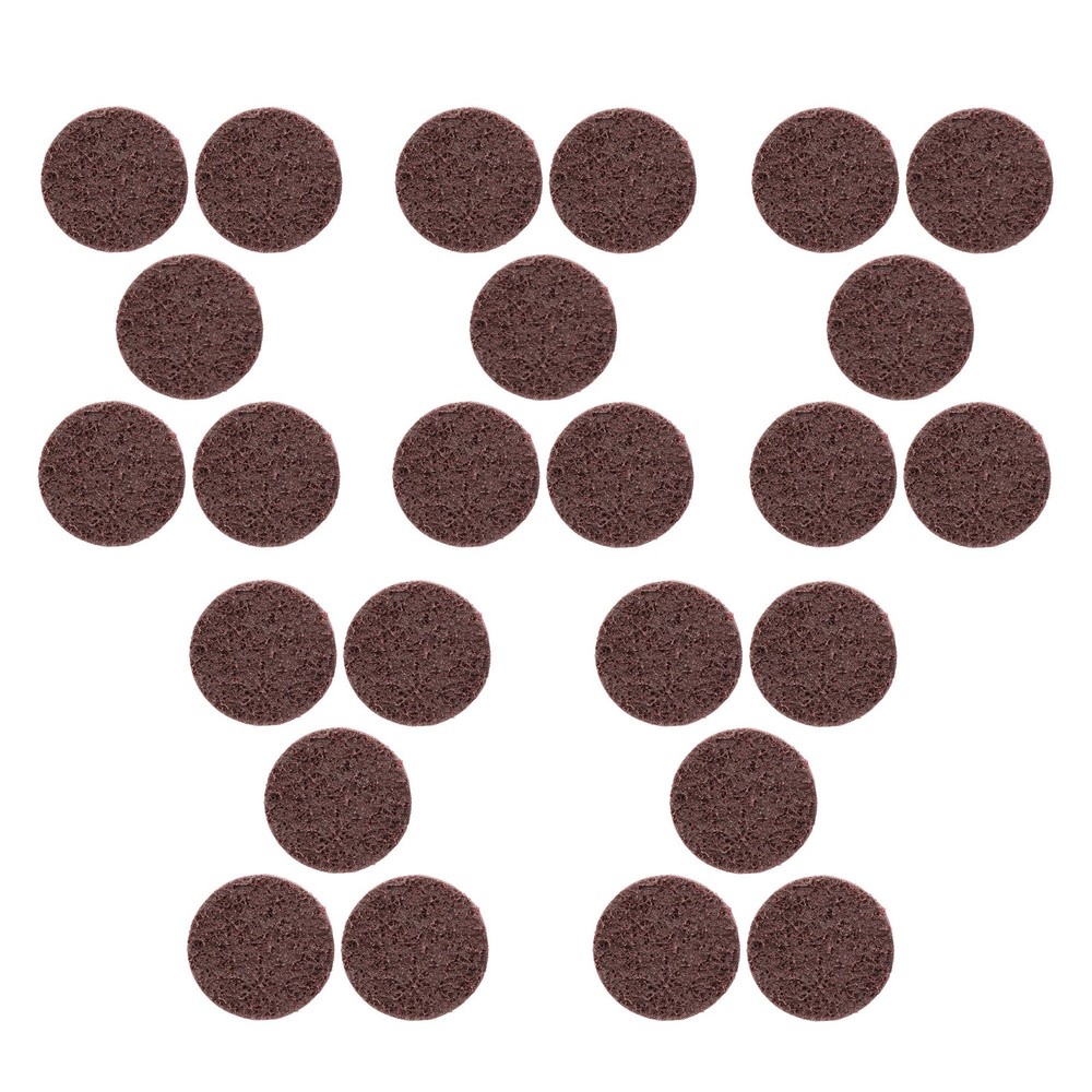 25 Pcs 2 Inch Medium Prep Pad Discs Surface Conditioning Quick Change Discs