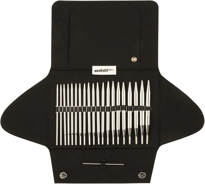 Addi Click Interchangeable Knitting Needle Set Silver One Size 650-2