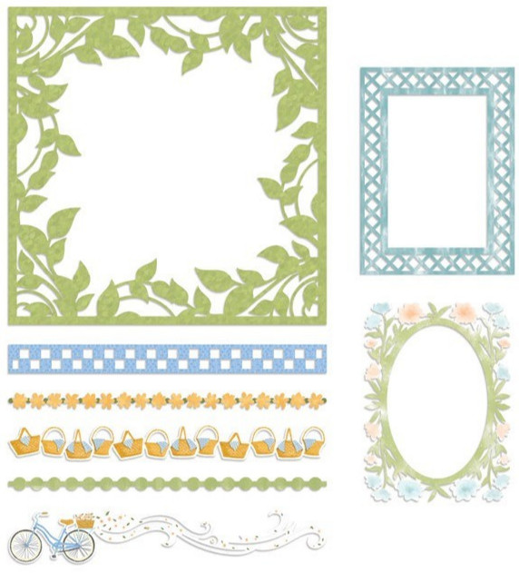 Creative Memories NSD 2022 Laser Cut Bundle (8/pk), Frames, Mats, Borders