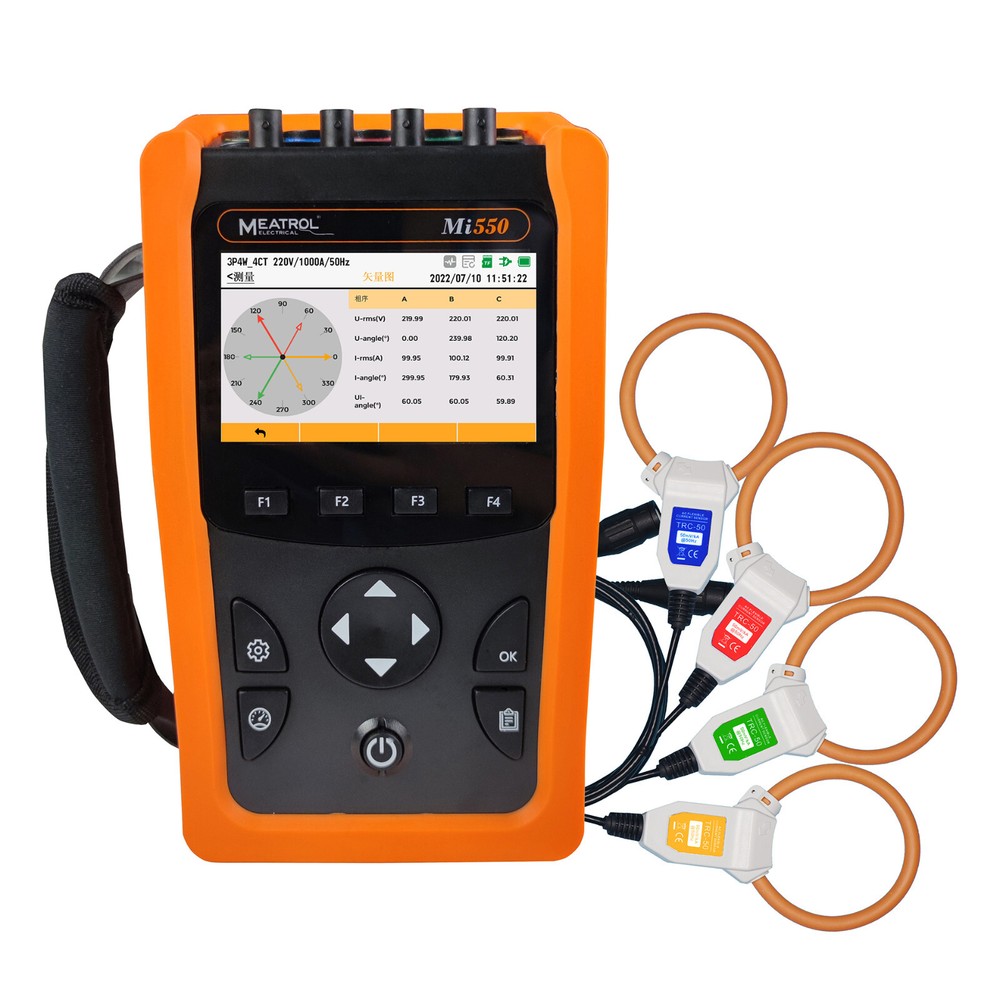 Mi550 Handheld Three phase Power quality analyzer + Harmonic + waveform record