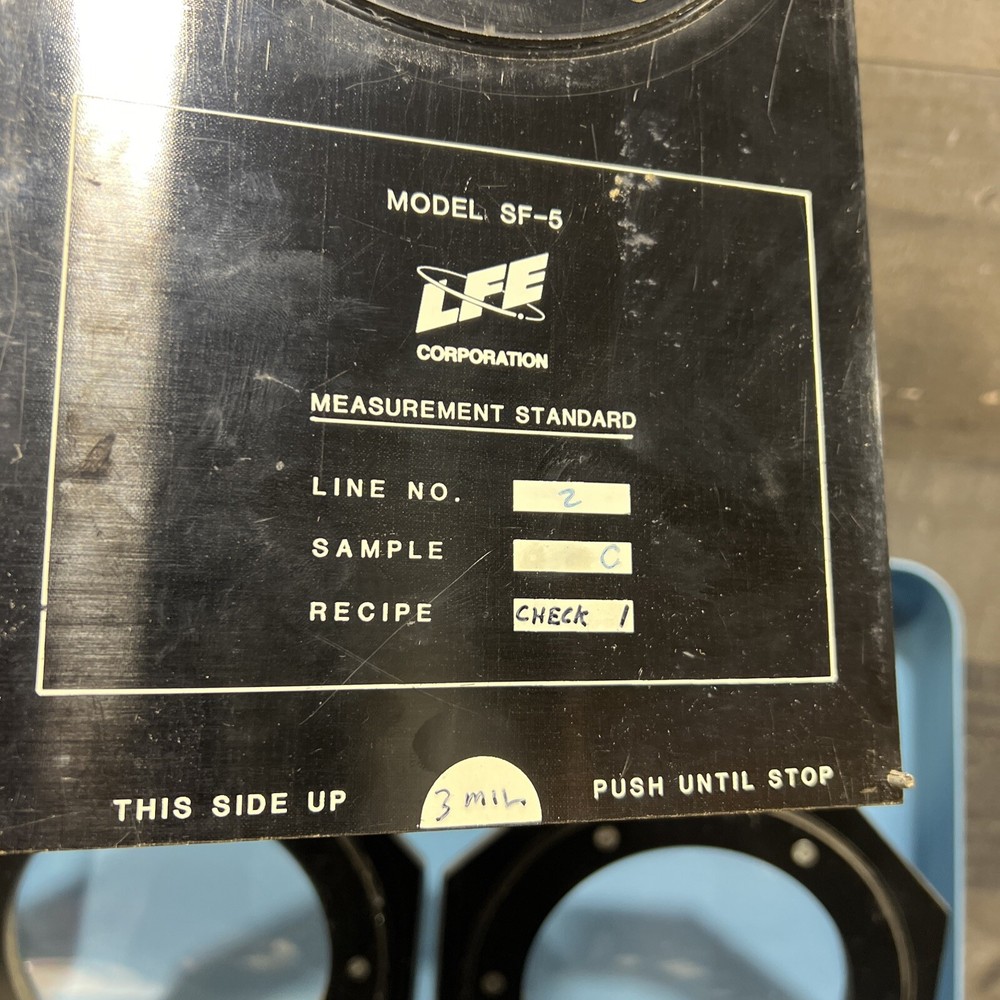 LFE Profitmaster Measurement Standards Used Surplus
