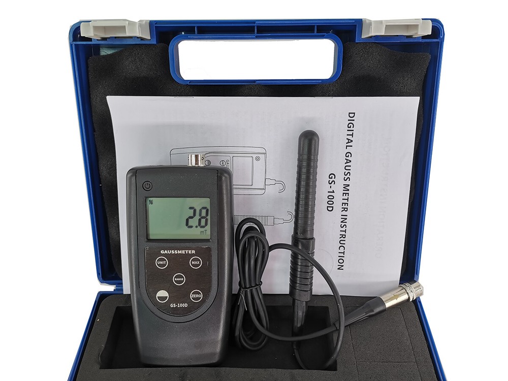 Handheld Gauss Meter Gaussmeter Teslameter with Hall Sensor Accuracy DC,5%