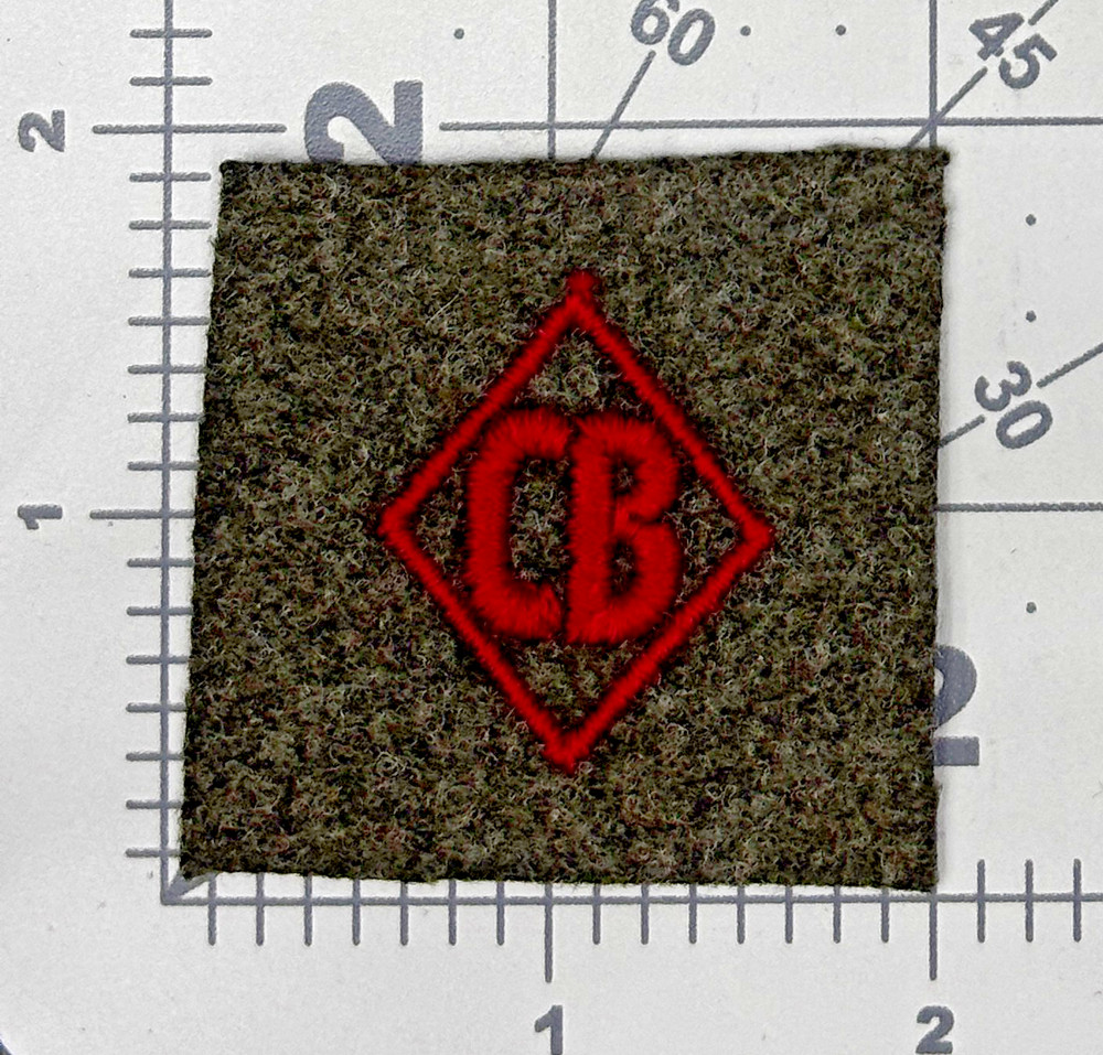 USMC Shipboard Marine Construction Battalion CB Cuff Patch Inv# K2199
