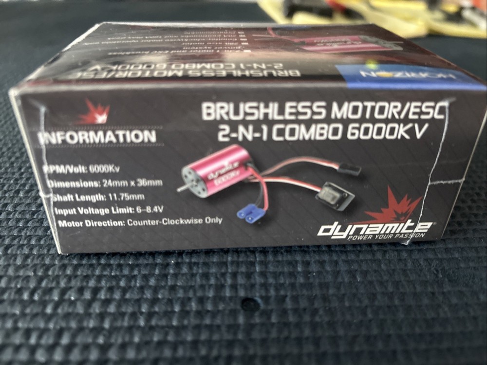 Dynamite ￼Brushless Motor/ Esc 2-1 Combo 6000 Kv
