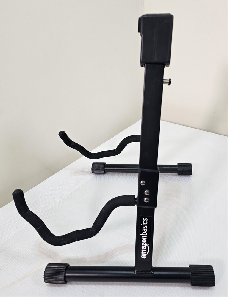 Amazon Basics Adjustable Guitar Folding A-Shape Frame Stand Acoustic & Electric