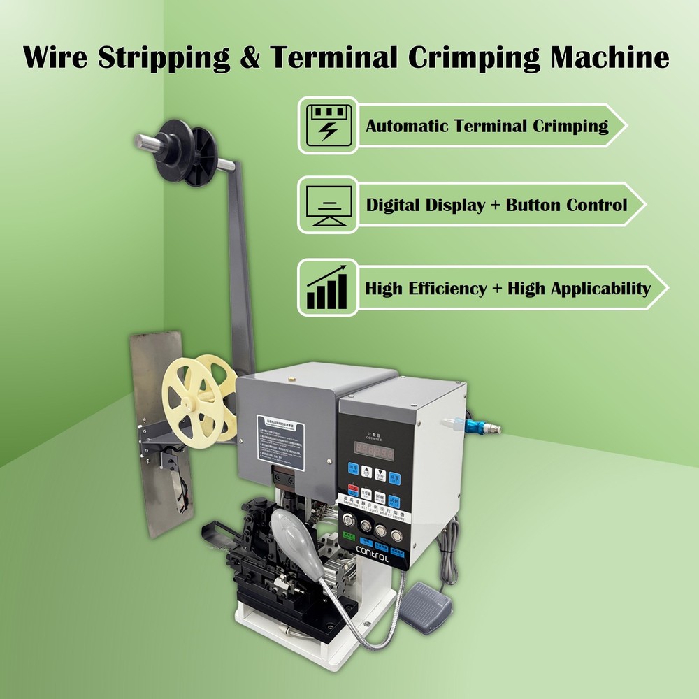 Full-automatic Multi-core Wire Stripping and Terminal all-in-one Machine 110V