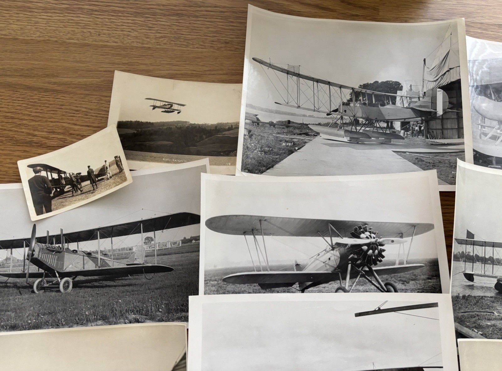 Vintage Lot of (14) Early Aviation Photos WWI Era Airplanes Curtiss Jenny More