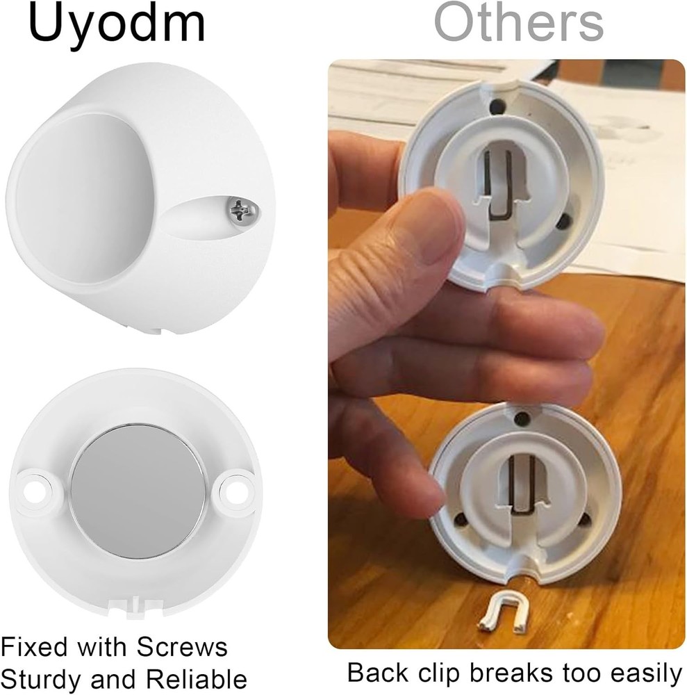 2 Pack Easy-Attach Magnetic Wall Mounts for Arlo Cameras - Maximum Stability