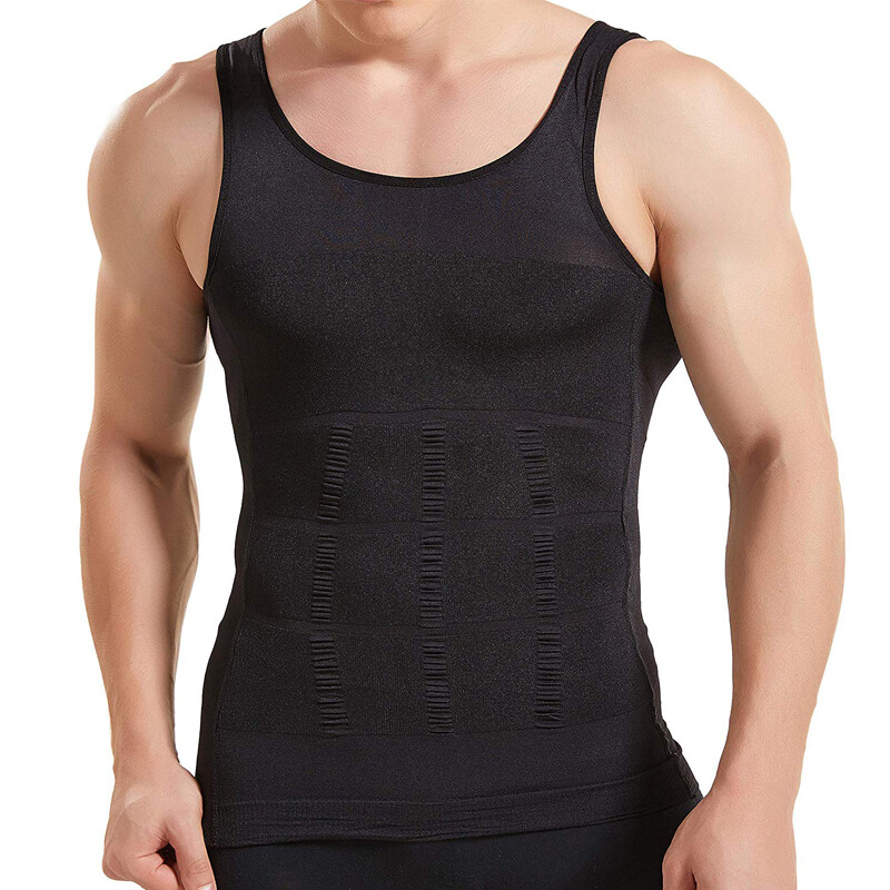 CGTFY Gynecomastia Compression Tank Top Men Athletic Tummy Control Shapewear US