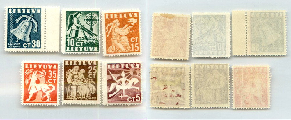 Lithuania 1940 SC 317-322 mint . rtc4335