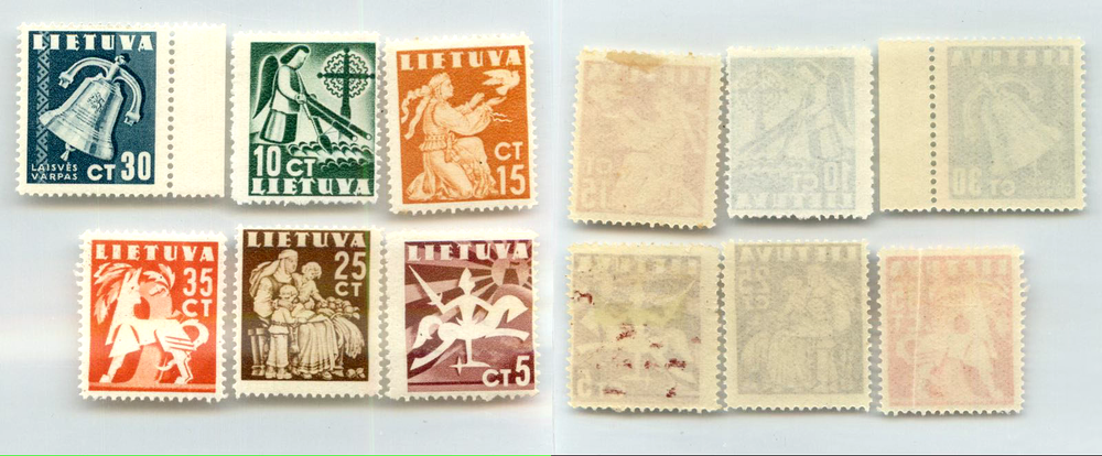 Lithuania 1940 SC 317-322 mint . rtc4335