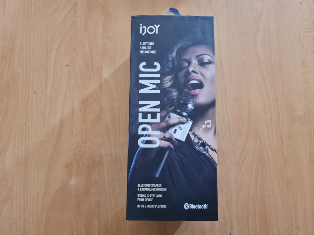iJoy Open Mic Bluetooth Karaoke Microphone