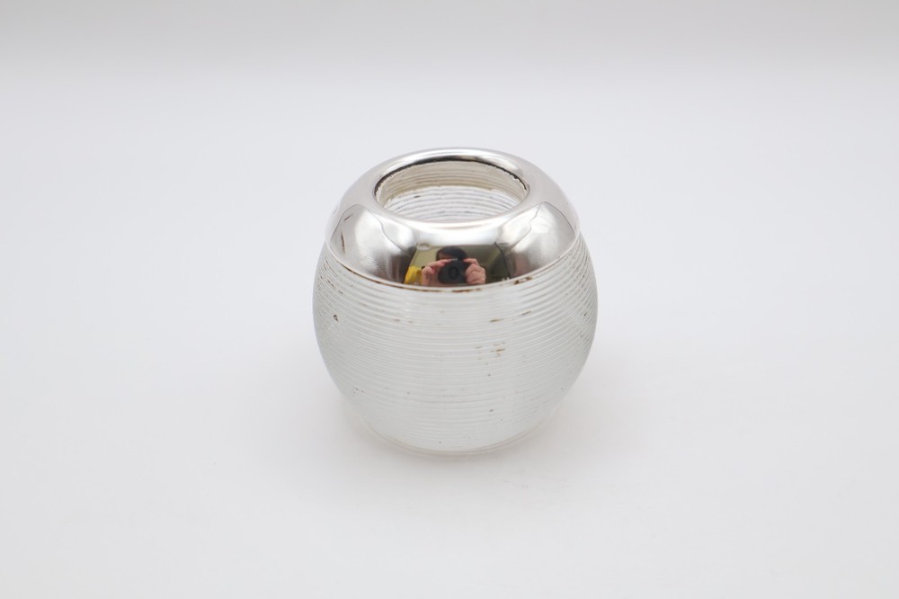 Antique Silver Mounted Glass Match Striker Hallmarked