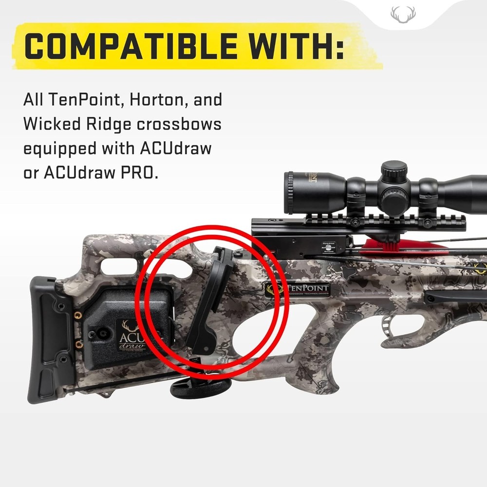 ACUdraw Claw with Self-Centering Draw Cord - For Consistent Cocking with Less We