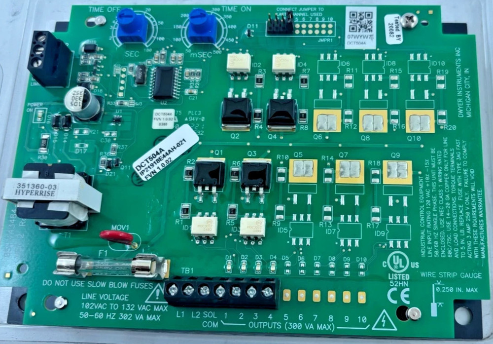 DWYER DCT504A PULSE TIMER BOARD