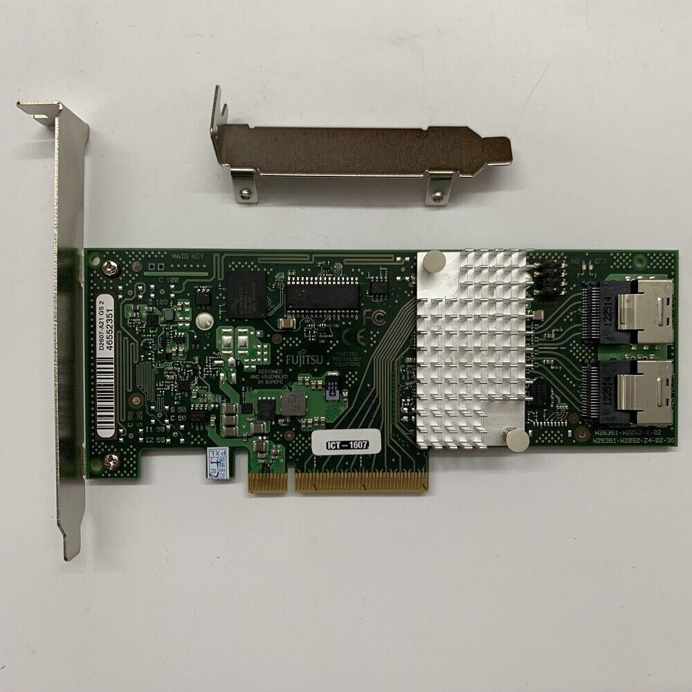 LSI 6Gbps SAS HBA Fujitsu D2607-A21 FW:P20 9211-8i IT Mode ZFS FreeNAS unRAID