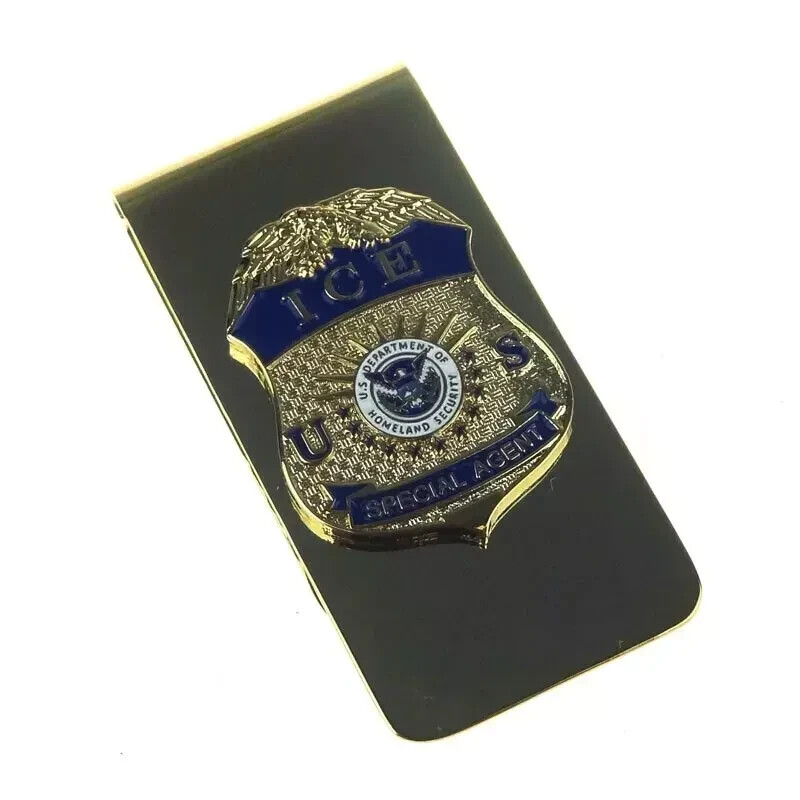 Novelty Collectable US ICE Special Agent Mini Badge Money Clip