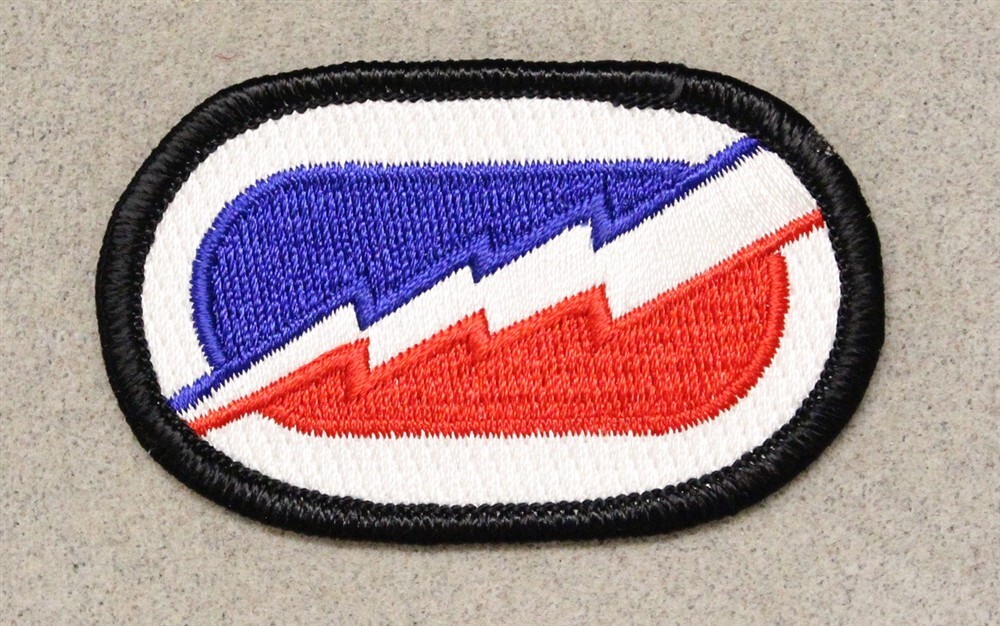 Airborne Oval Patch 959: STRICOM (Readiness Command) - merrowed edge