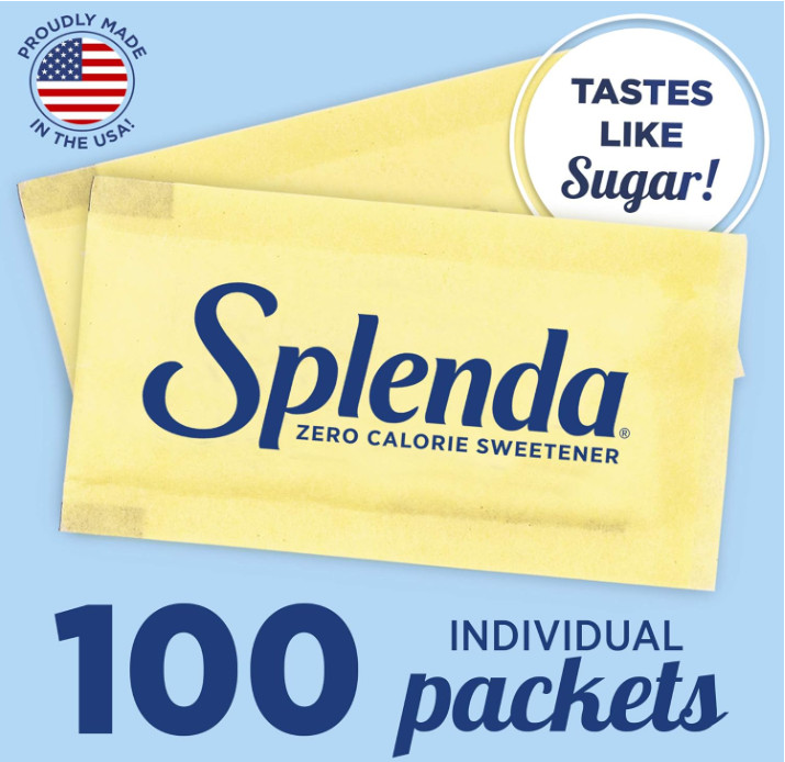SPLENDA Zero Calorie Sweetener, 100 Count Packets