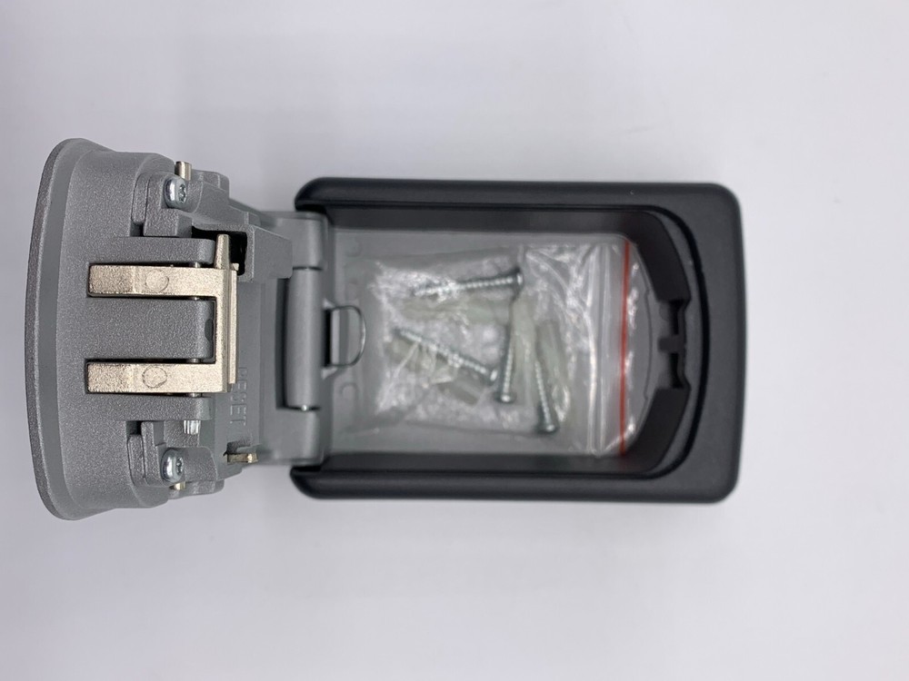 4 Digit Key Lock Box Wall Mount Combination Lock Box Safe Storage Home Security