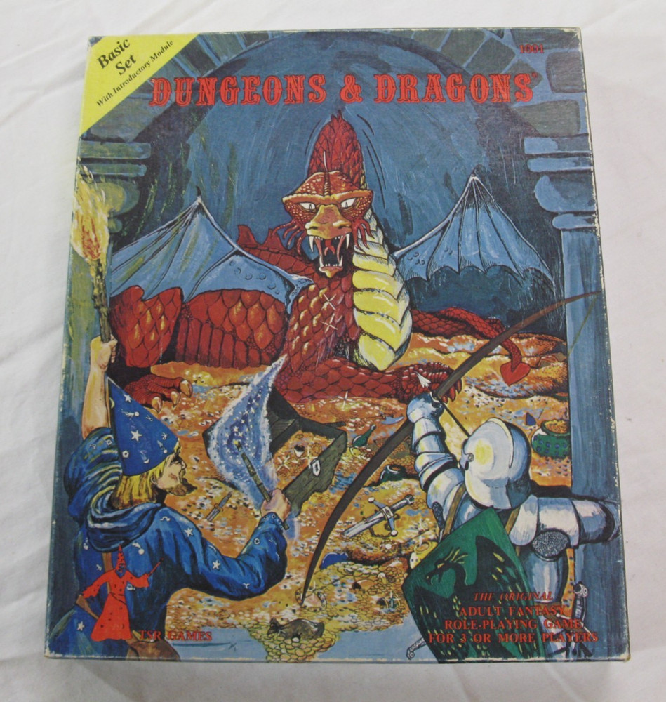 Dungeons & Dragons 1001 Basic Set 2nd Edition TRS Games Incomplete
