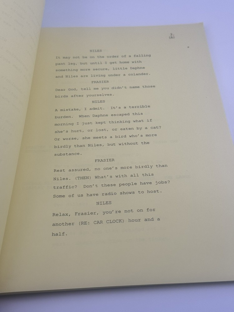 2002 Television Series Frasier Enemy At The Gate Revised Final Draft