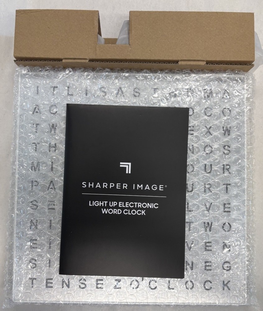 Sharper Image LED Word Clock Pro