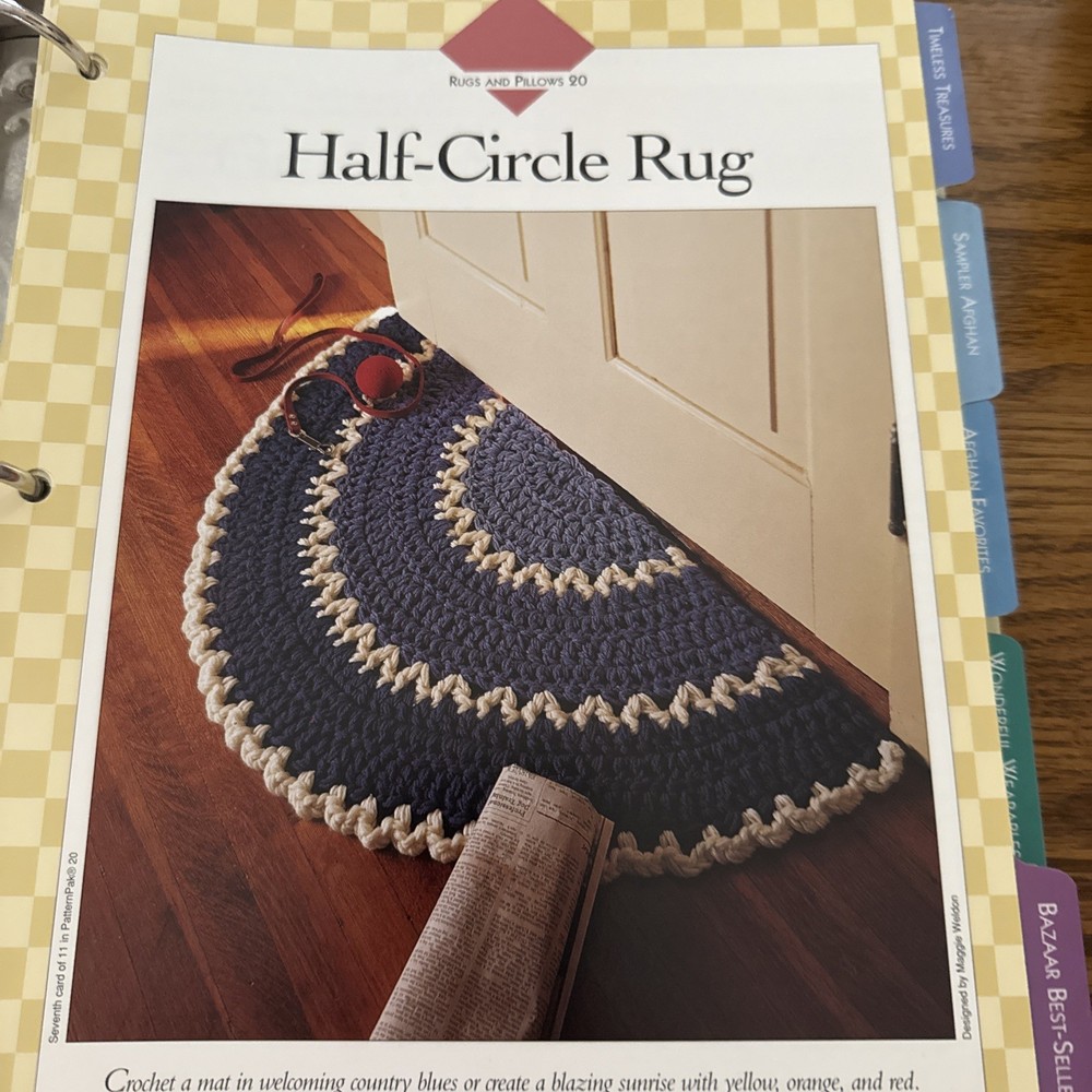 CROCHET ~ “Rugs and Pillows” ~ 10 PATTERNS ONLY~
