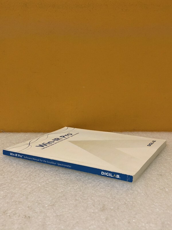 Digilab Win-IR Pro Software Manual For The Excalibur Spectrometer