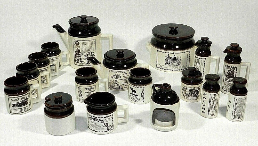 Advertising Pottery Set