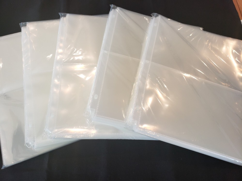 Top Load Ultra Clear 2 Pocket Pages Sheet Protector 100 Sheets