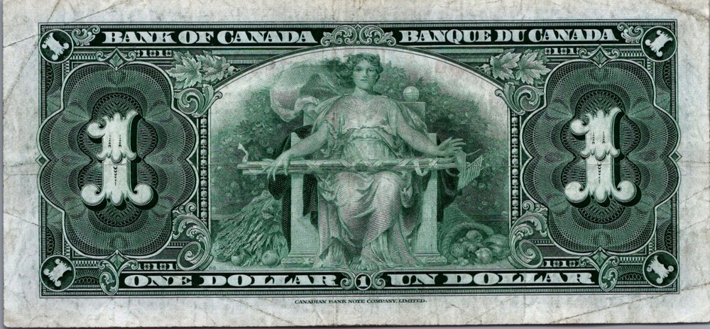 Canada $1 Dollar 1937 Pick# 58e