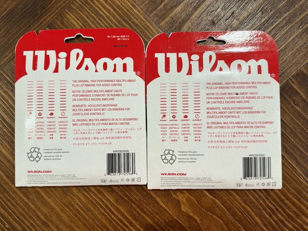 Wilson Sensation Control 16g Tennis String Multifilament