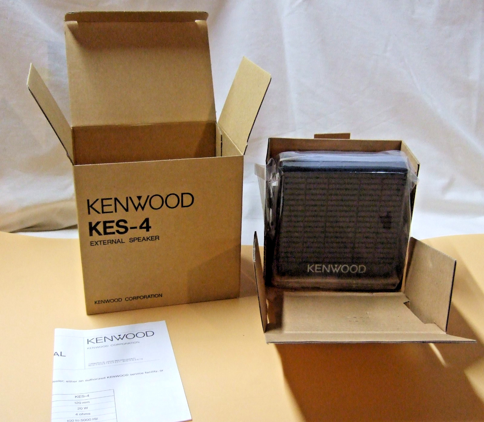 Kenwood KES-4 External Mobile Radio Speaker New in Box