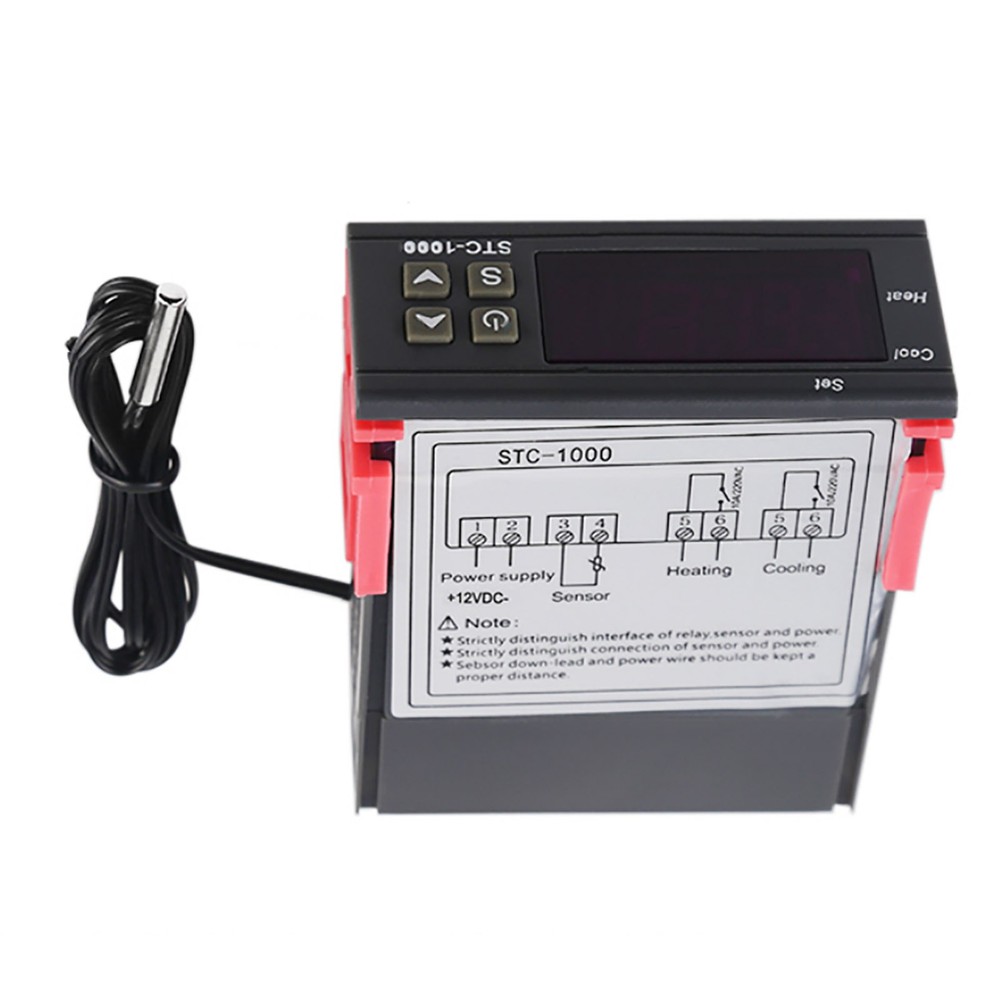 1 PC STC-1000 Digital Temperature Controller Thermostat Aquarium NTC Sensor